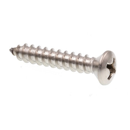 Prime-Line Sheet Metal Screw Self-Tap Oval Head Phil Dr No. 14 X 1-1/2in 18-8 Stainless Steel 25PK 9023690